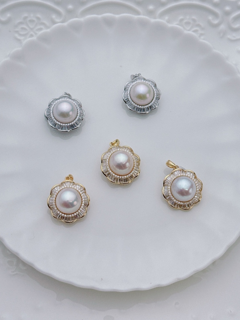26P538 S925 Stamped High Quality Edison Freshwater Pearl Pendant 11-12mm